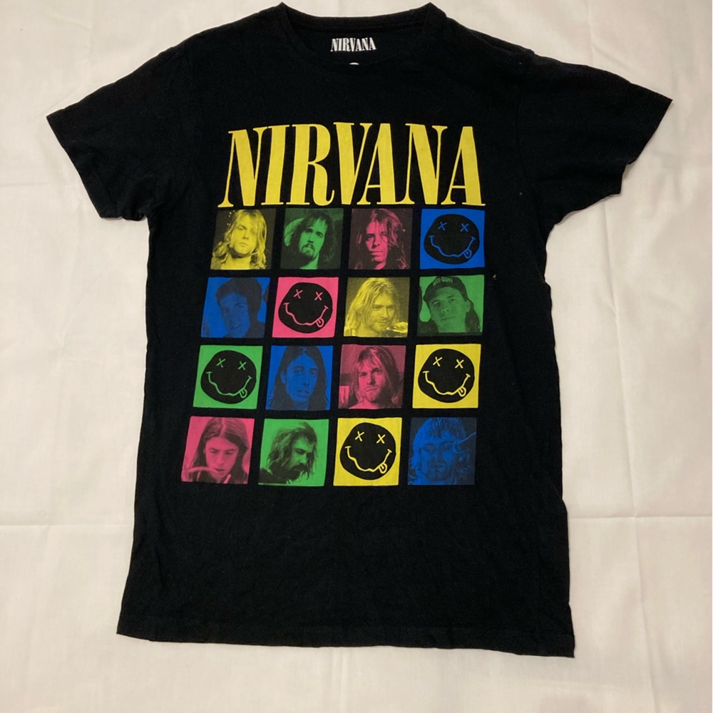Vintage, Pre-Owned Black Nirvana T-Shirt